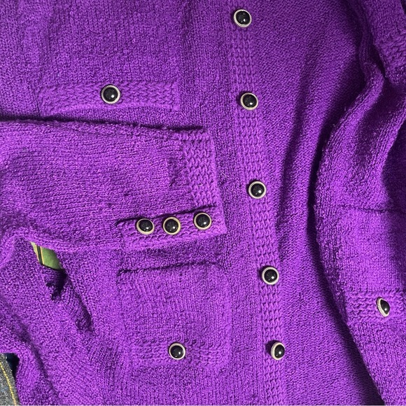 Warm comfy 80s vintage blazer style sweater - Picture 8 of 8